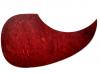 ACOUSTIC GUITAR PICK GUARD RED TORTOISESHELL SELF ADHESIVE